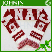 free size custom logo print knitted football fans scarf